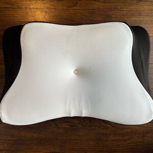 Premium White and Black Ergonomic Bed Pillow